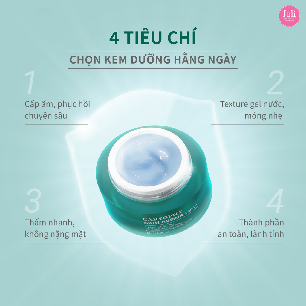 Kem Dưỡng Cấp Ẩm Phục Hồi Da Nhạy Cảm Caryophy Skin Repair Cream 50ml