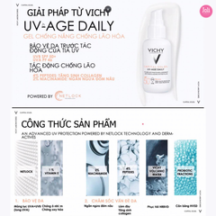 Gel Chống Nắng Giảm Nếp Nhăn Vichy Capital Soleil UV – Age Daily Anti Photo-Ageing Water Fluid SPF50+ PA+++ 40ml