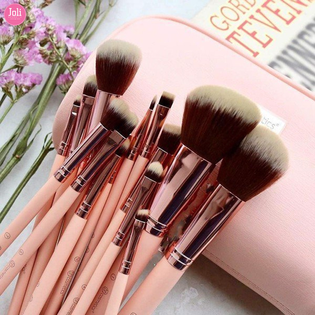 Bộ Cọ Trang Điểm 14 Cây BH Cosmetics Chic Piece Brush Set With Bag