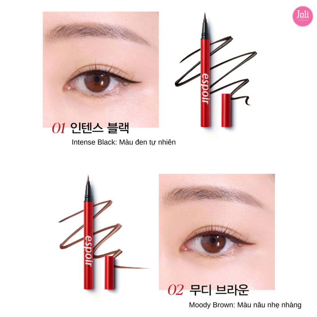 Bút Kẻ Mắt Nước Espoir Nomudging Brush Liner