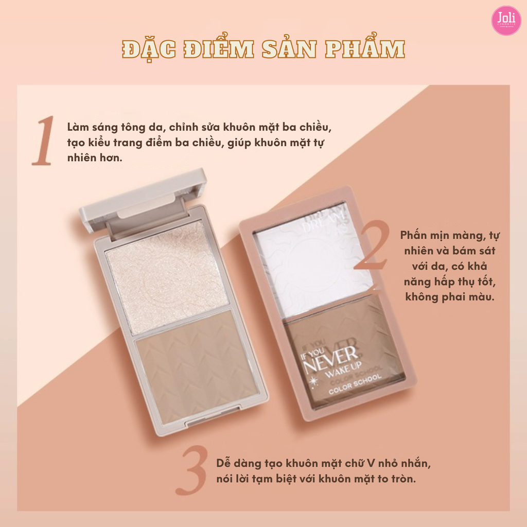 Bảng Phấn Tạo Khối & Bắt Sáng COLOR SCHOOL Light And Shadow Impression Preparing Powder