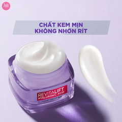 Kem Dưỡng Ban Ngày Cấp Ẩm Giảm Nếp Nhăn Loreal Revitalift Hyaluronic Acid Plumping Cream Day