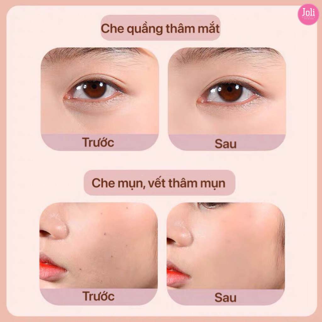 Kem Che Khuyết Điểm 2 Đầu GOGO TALES Moisturizing Traceless Concealer Special Fish