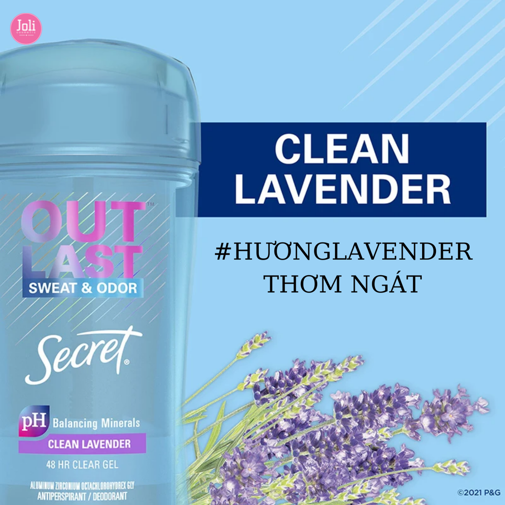 Gel Khử Mùi Ngăn Tiết Mồ Hồi Secret 48HR Clear Gel Anti-Perspirant 73g