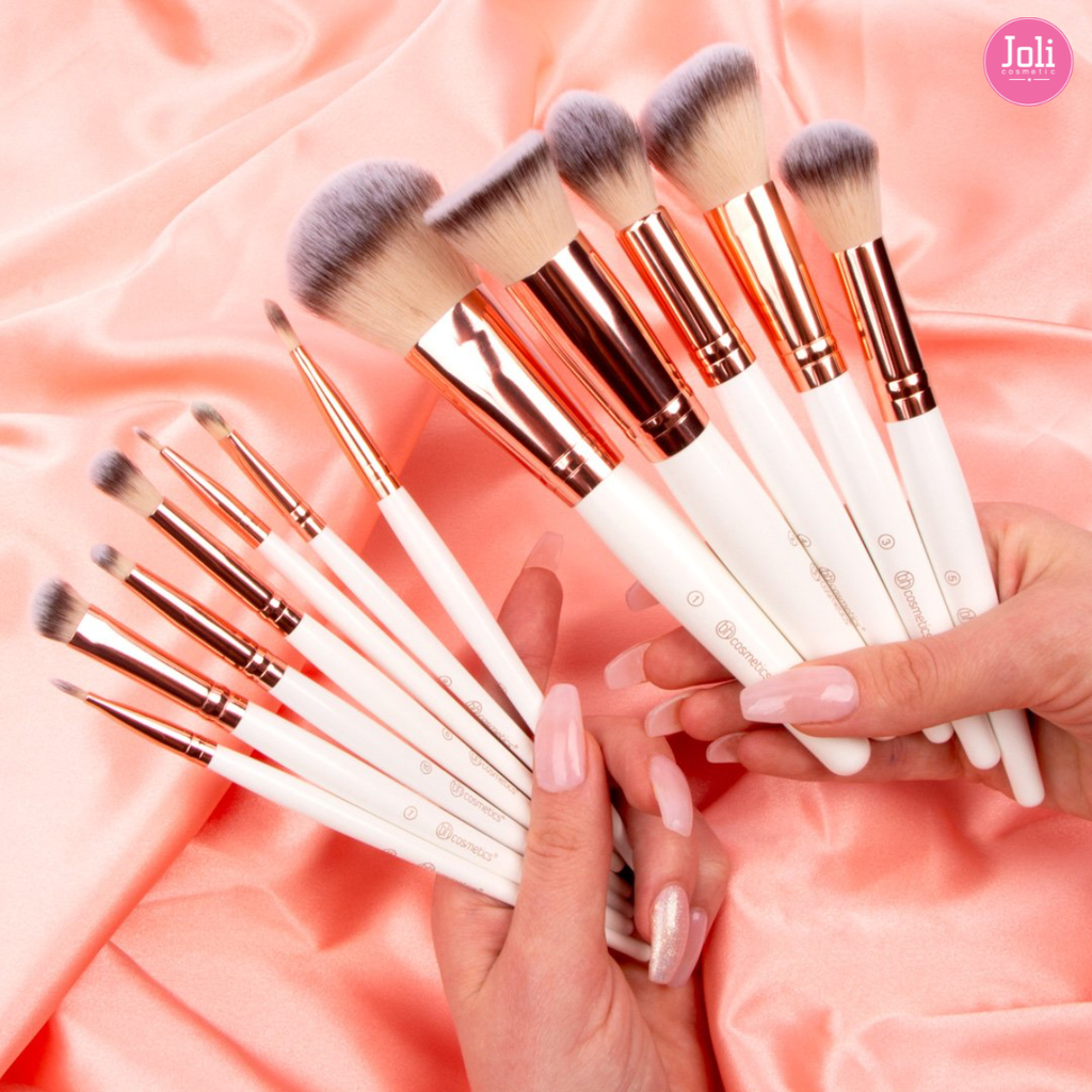 Bộ Cọ Trang Điểm 12 Cây BH Cosmetics Rose Romance Piece Brush Set