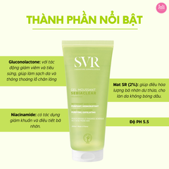 [COMBO] Gel Rửa Mặt Cho Da Dầu SVR Sebiaclear Gel Moussant 200ml + 55ml