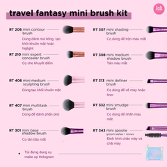Bộ Cọ Trang Điểm 10 Cây Real Technique Travel Fanstasy Mini Brush Kit