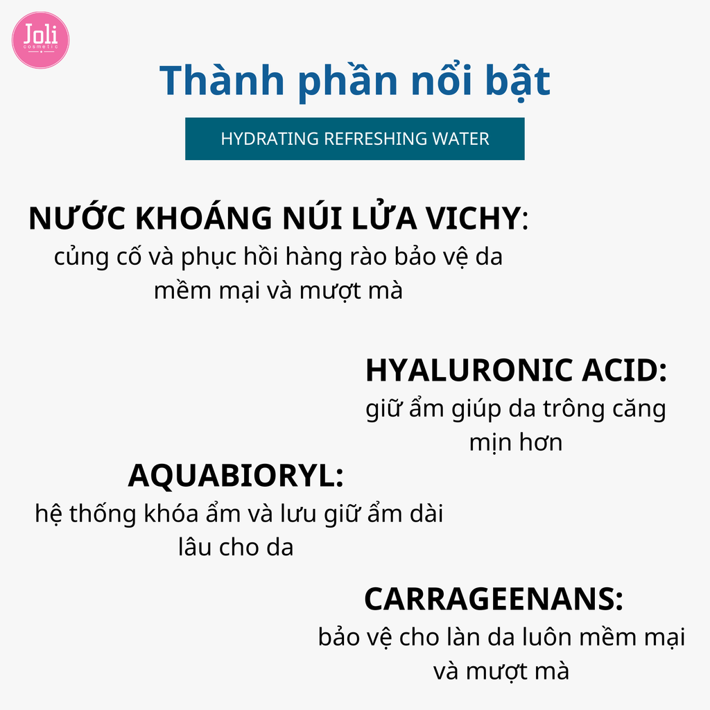 Nước Cân Bằng Vichy Làm Mát Da Và Giữ Ẩm Aqualia Thermal Hydrating Refreshing Water 200ml