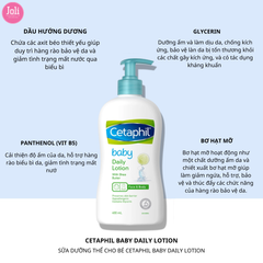 Sữa Dưỡng Ẩm Da Hàng Ngày Cho Bé Cetaphil Baby Daily Lotion 400ml