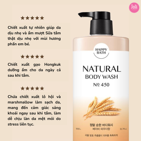 Sữa Tắm Hương Nước Hoa Happy Bath Body Wash 900g