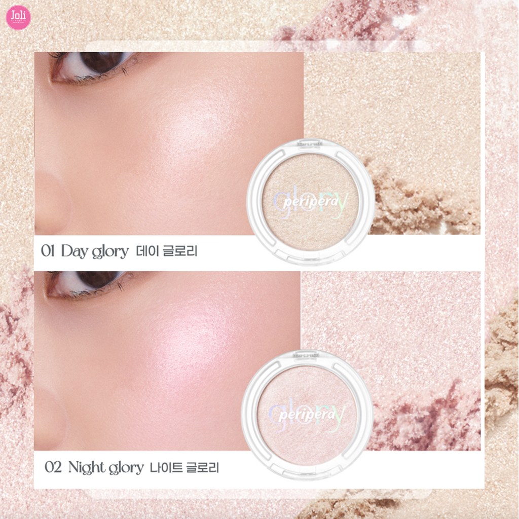 Phấn Bắt Sáng Peripera Pure Glory Highlighter Set (Tặng kèm cọ)