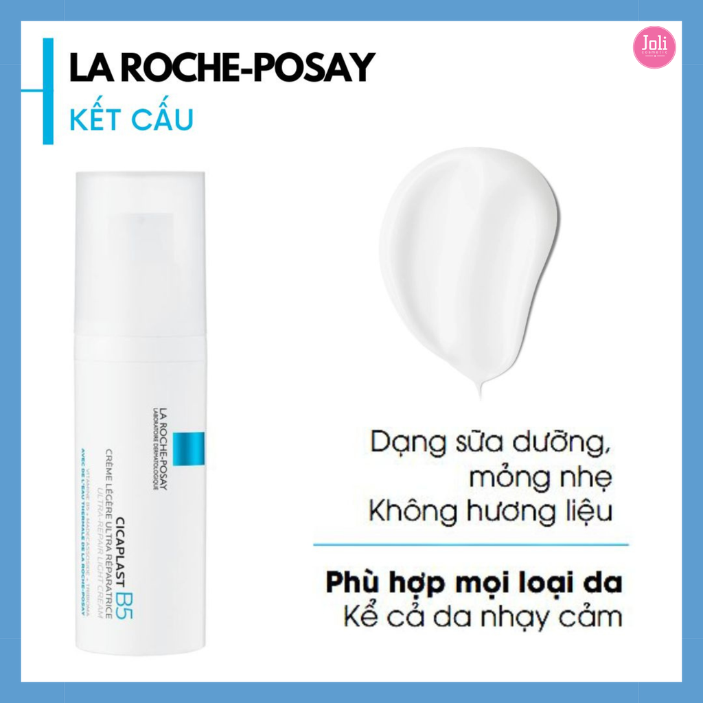 Kem Dưỡng Cấp Ẩm, Làm Dịu, Phục Hồi Da La Roche-Posay Cicaplast B5 Ultra-Repair Light Cream 40ml