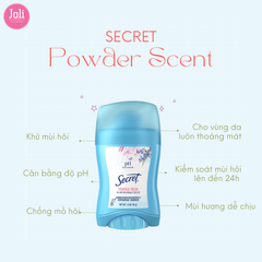 Sáp Khử Mùi Ngăn Tiết Mồ Hồi Secret pH Balanced 24HR Invisible Sold 45g