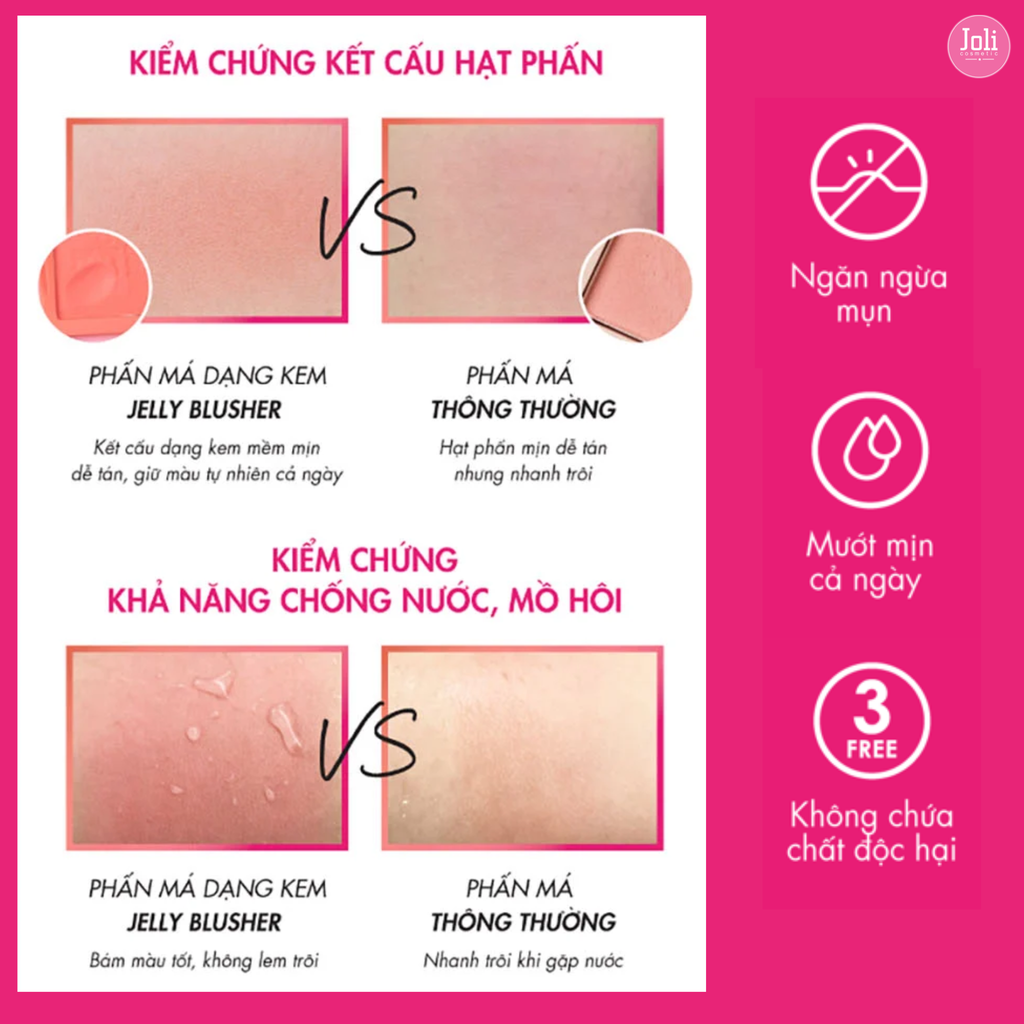 Phấn Má Hồng Dạng Kem Cathy Doll Skin Fit Jelly Blusher 6g