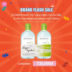 [COMBO] Nước Tẩy Trang Dành Cho Da Dầu & Hỗn Hợp Bioderma Sébium H2O 500ml