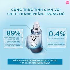 Dưỡng Chất Vichy Mineral 89 Giàu Khoáng Chất Phục Hồi Chuyên Sâu