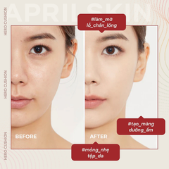 Phấn Nước Aprilskin Hero Cushion SPF50+ PA ++++ 12g