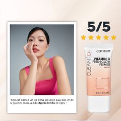 Kem Lót Bổ Sung Cấp Nước Catrice Clean ID Vitamin C Fresh Glow Primer 30ml