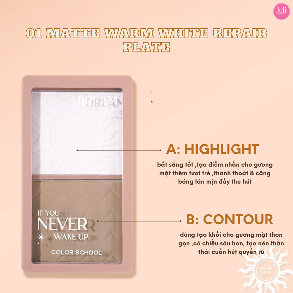 Bảng Phấn Tạo Khối & Bắt Sáng COLOR SCHOOL Light And Shadow Impression Preparing Powder