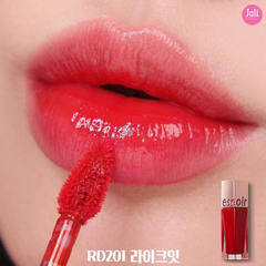 Set Son Kem Espoir Couture Lip Tint Shine (RD201 Like It 8.5g + Lip Tint Shine Mini Peach 3g)