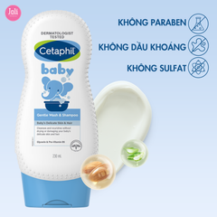 Sữa Tắm Gội Dịu Nhẹ Cho Bé Cetaphil Baby Gentle Wash & Shampoo 230ml