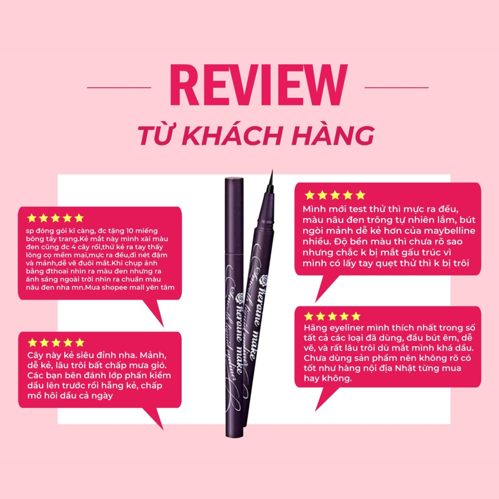 Bút Kẻ Mắt Nước Kissme Heroine Smooth Liquid Eyeliner