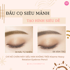 Bút Chì Sáp Kẻ Lông Mày Chống Trôi Kissme Heavy Rotation Eyebrow Pencil