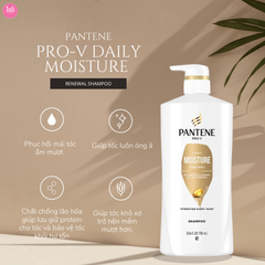 Bộ Dầu Gội & Dầu Xả Dưỡng Ẩm Phục Hồi Tóc Pantene Pro-V Daily Moisture Renewal Shampoo 700ml + Conditioner 308ml