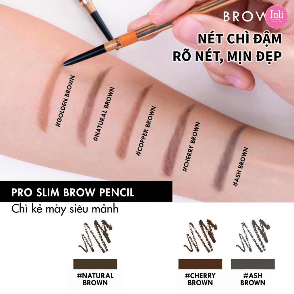 Chì Kẻ Mày Siêu Mảnh Browit By Nongchat Pro Slim Brow Pencil