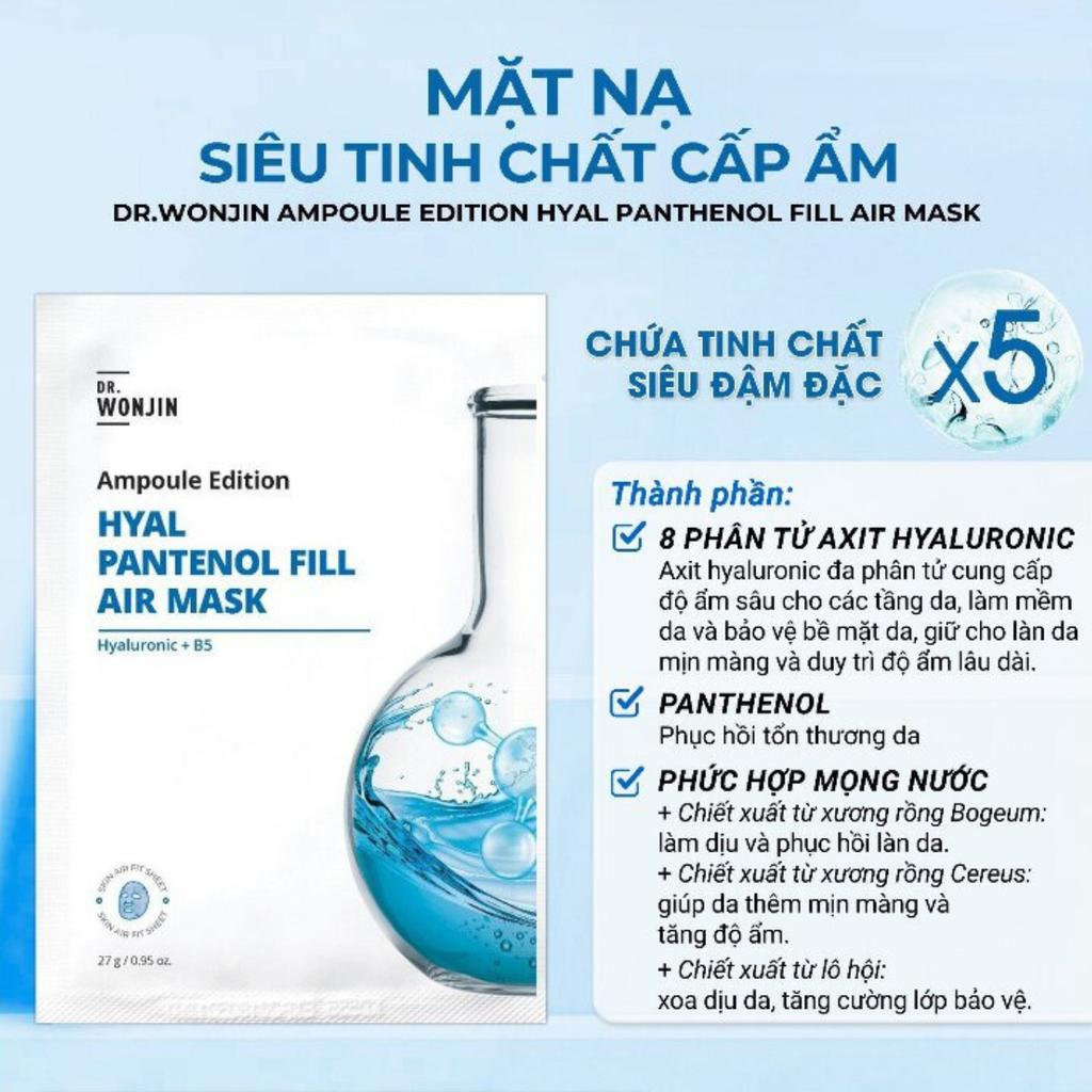 Mặt Nạ Wonjin Ampoule Edition Fill Air Mask 27g