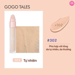 Kem Che Khuyết Điểm 2 Đầu GOGO TALES Moisturizing Traceless Concealer Special Fish