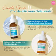 Serum Cấp Ẩm, Mờ Nếp Nhăn Balance Hyaluronic + Ceramides Double Booster Serum 30ml