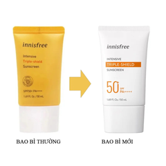 Kem Chống Nắng Nâng Tông Da Innisfree Intensive Triple-Shield Sunscreen SPF 50+/PA++++ 50ml