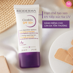 Kem Dưỡng Chống Nắng Phục Hồi Da Bioderma Cicabio SPF50+ Soothing Repairing Care 30ml