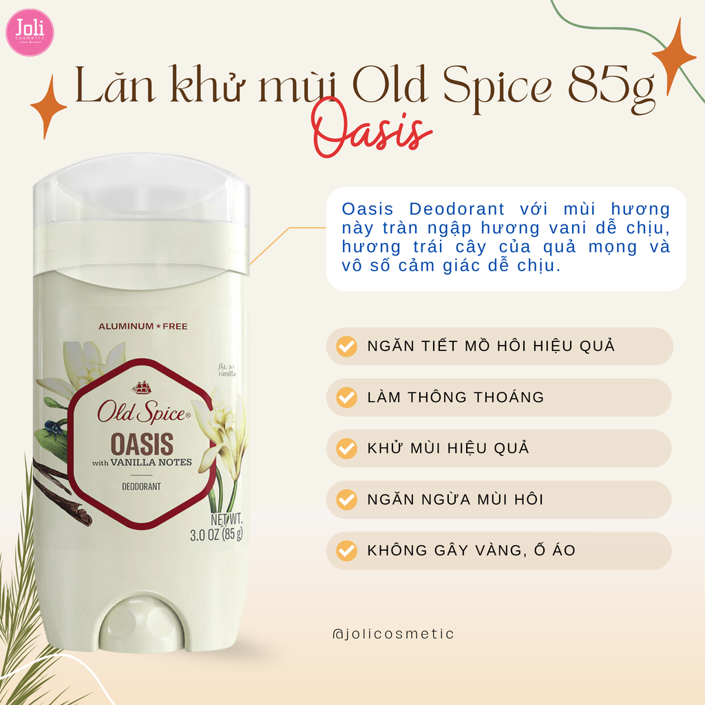Sáp Khử Mùi Old Spice Long Lasting Protection Deodorant 85g