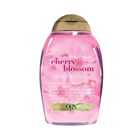 Dầu Gội Cấp Ẩm Cho Tóc OGX Heavenly Hydration + Cherry Blossom Shampoo 385ml