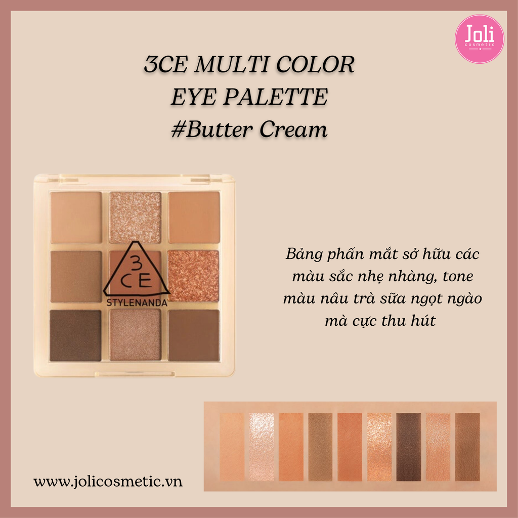 Bảng Phấn Mắt 9 Màu 3CE Multi Eye Color Palette