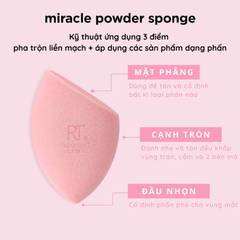 Set 2 Bông Mút Nền Và Phủ Real Techniques Miracle Complexion Sponge For Liquid + Powder Makeup