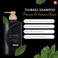 Dầu Gội Phục Hồi Hư Tổn Nặng & Giảm Gãy Rụng Tsubaki Premium EX Intensive Repair Shampoo 490ml