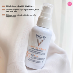 Gel Chống Nắng Giảm Nếp Nhăn Vichy Capital Soleil UV – Age Daily Anti Photo-Ageing Water Fluid SPF50+ PA+++ 40ml