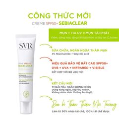 Kem Chống Nắng Cho Da Dầu Mụn SVR Sebiaclear Crème SPF50 40ml