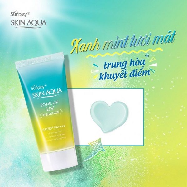 Tinh Chất Chống Nắng Hiệu Chỉnh Sắc Da Skin Aqua Tone Up UV Essence Mint Green SPF50+ PA++++ 50g