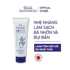 Sữa Rửa Mặt Dưỡng Ẩm Sáng Da Hatomugi Moisturizing & Facial Foam 170g