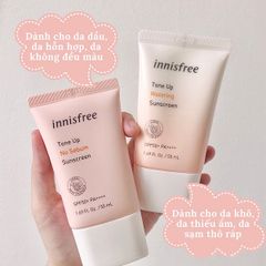 Kem Chống Nắng Innisfree Tone Up Watering Sunscreen SPF50+ PA++++ 50ml