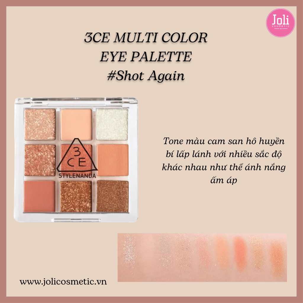 Bảng Phấn Mắt 9 Màu 3CE Multi Eye Color Palette