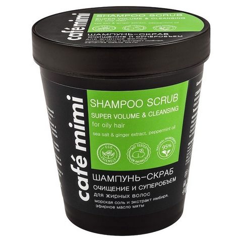 Dầu Gội Tẩy Tế Bào Chết Da Đầu Kiềm Dầu Làm Phồng Tóc Café Mimi Shampoo Scrub 330g