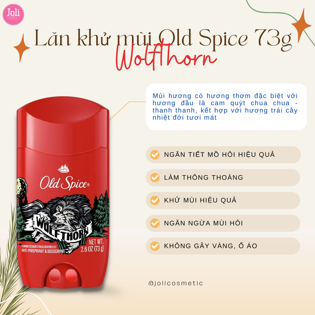 Sáp Khử Mùi Old Spice Anti-Perspirant & Deodorant 73g