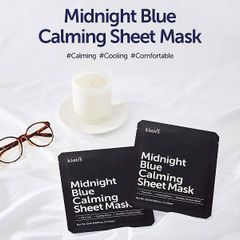 Mặt Nạ Klairs Hỗ Trợ Làm Sạch & Dịu Mát Da 25ml Midnight Blue Calming Sheet Mask