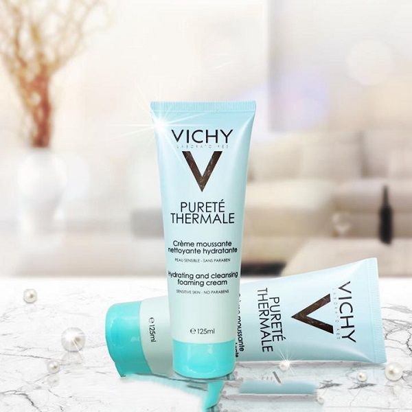 Sữa Rửa Mặt Tạo Bọt Vichy Cho Mọi Loại Da Purete Thermale Hydrating and Cleansing Foaming Cream 125ml