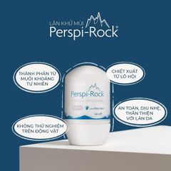 Lăn Khử Mùi Perspi-Rock Tự Nhiên Chiết Xuất Lô Hội Natural Deodorant Roll On 50ml